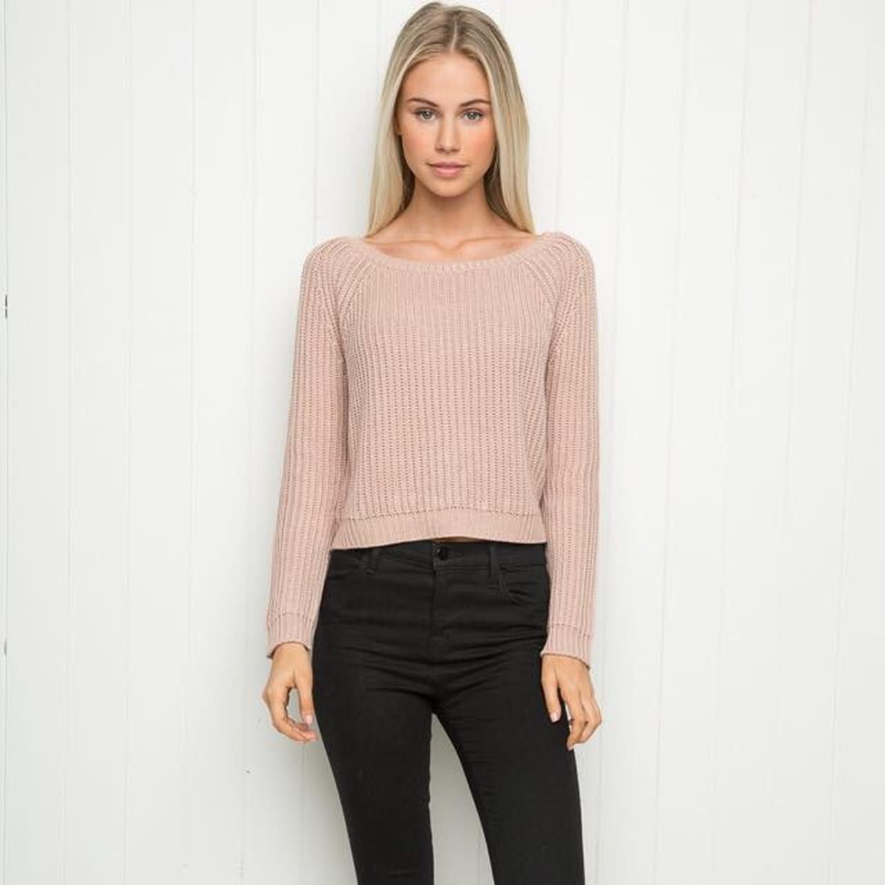 Brandy Melville Tan Knit Sweater