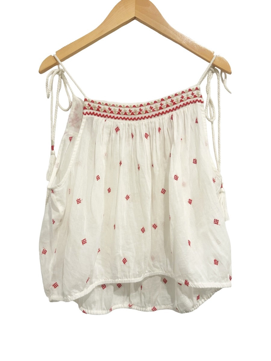 Free People Eternal Love Embroidered Top - Medium