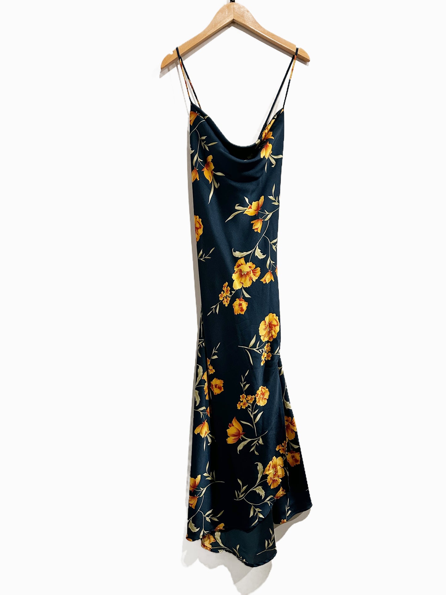 ASTR Gaia Floral Midi Slip Dress - Medium