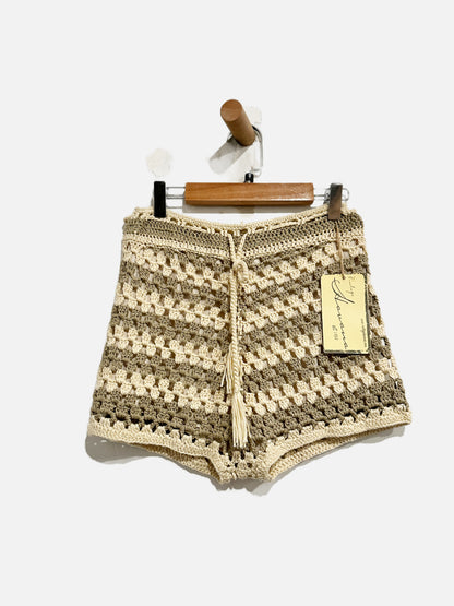 NWT Vintage Havanna Knit Crochet Shorts - Small