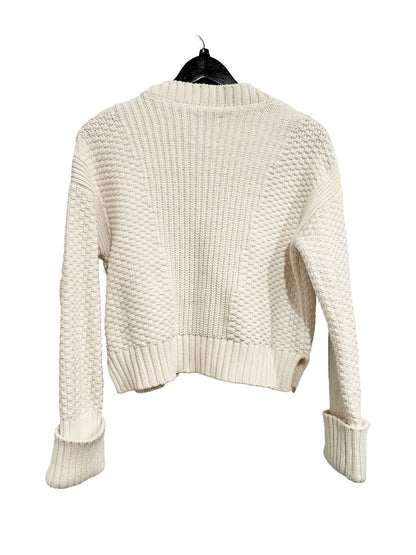 Abercrombie & Fitch The Cameron Seed Stitch Cardigan in White - Small