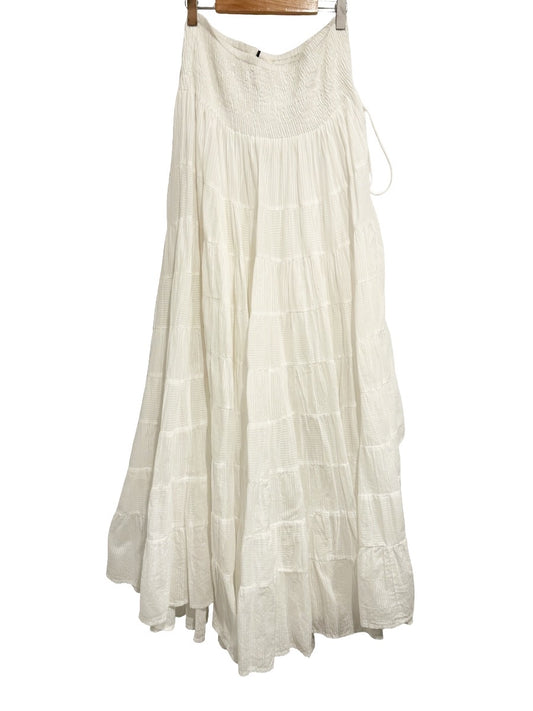 Solitaire White Maxi Skirt - Medium