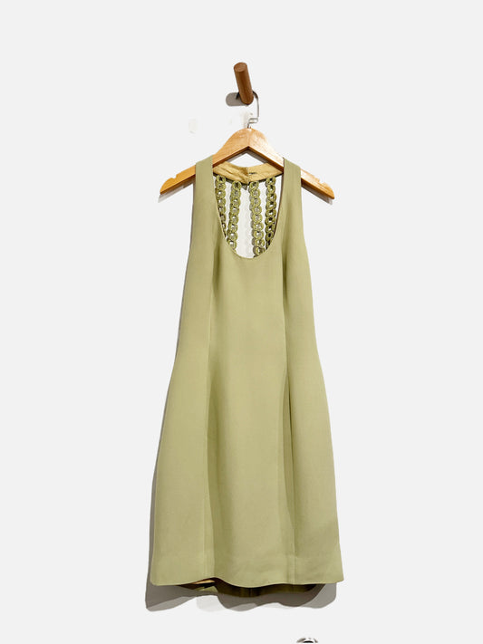 Nicole Miller Y2K Green Mini Dress - 6