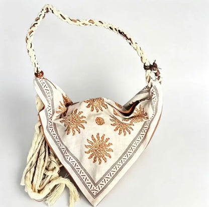 Hollow Out Knit Tote Bag