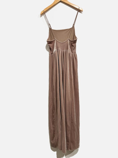 Urban Outfitters Emmabella Gray Velvet Jumpsuit - XS $22.00