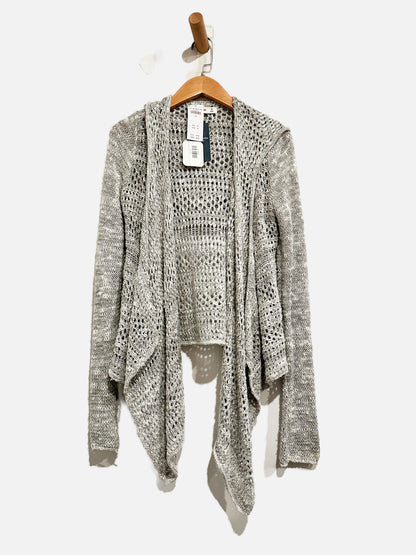 Abercrombie & Fitch Kids Gray Waterfall Cardigan - Medium