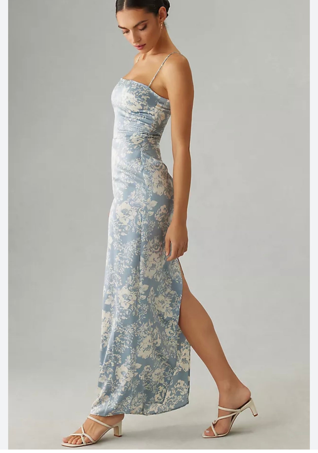 Reformation Frankie Blue Floral Maxi Dress - 10