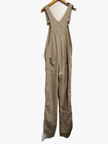 Dickies Hickory Stripe Bib Overalls - XS
