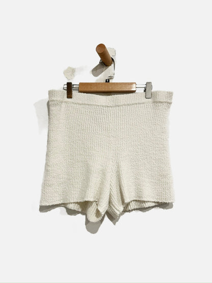 Free People Beach White Sweater Shorts - Medium
