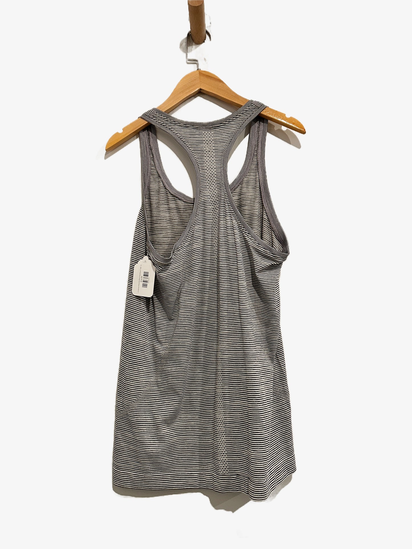 Lululemon Swiftly Speed Racerback Tank in White/Black - 8