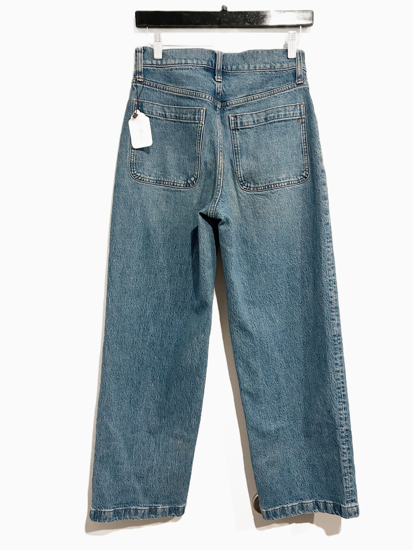 Madewell The Emmett Wide-Leg Jean: Patch Pocket Edition in Lakecourt Wash - 27