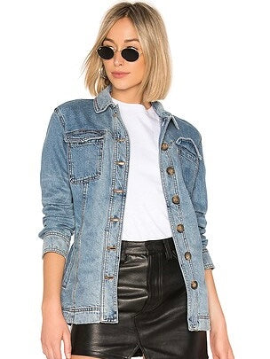Free People Heritage Denim Jacket in Blue - XS