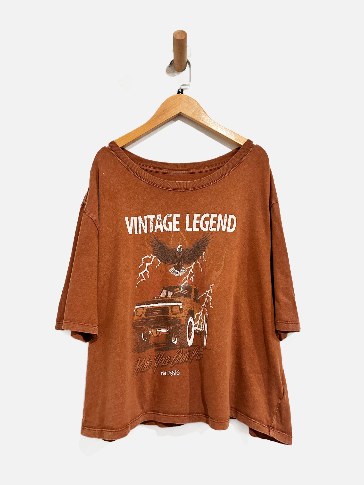 Cleo + Wolf Brown Vintage Legend Tee - XL