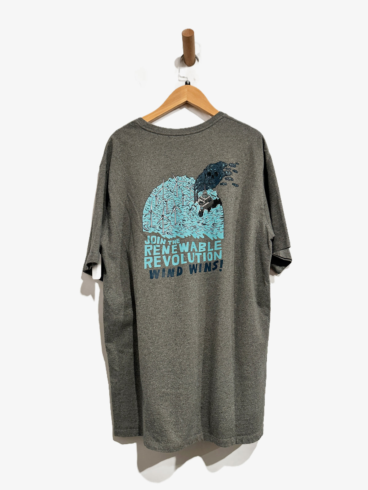 Patagonia Wind Winds ResponsibiIli-Tee in Gravel Heather - Medium