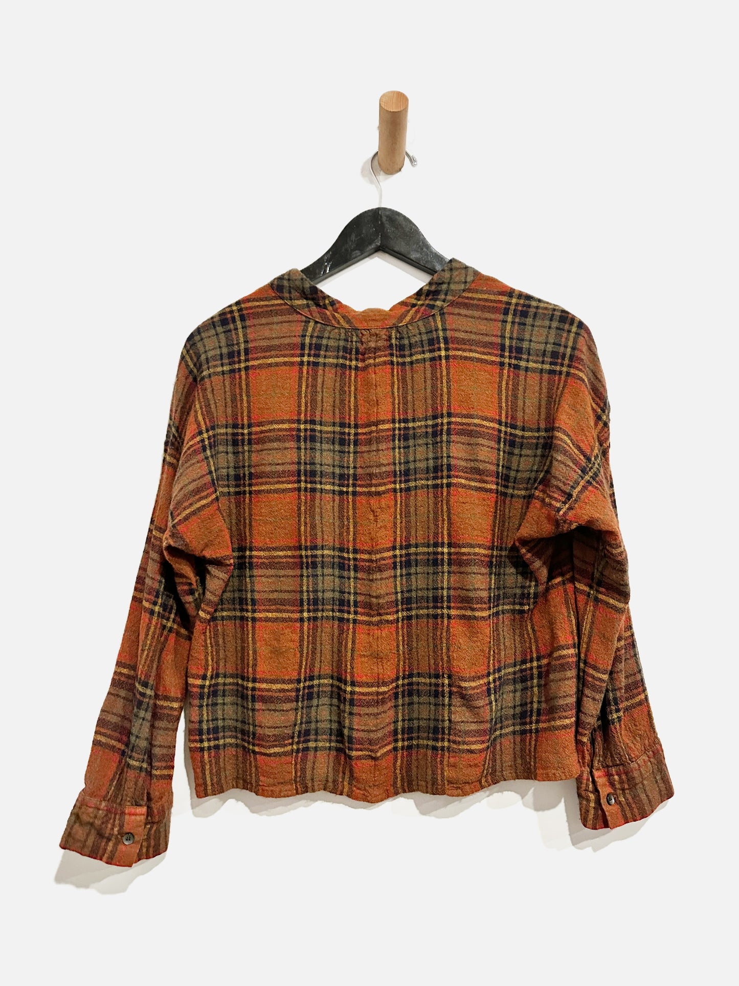 Madewell Brown Plaid Top - Small