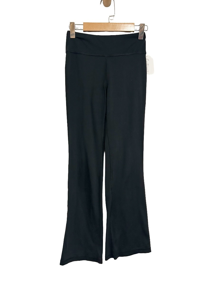 Athleta Girl Black Knit Flare Pants - 8-10