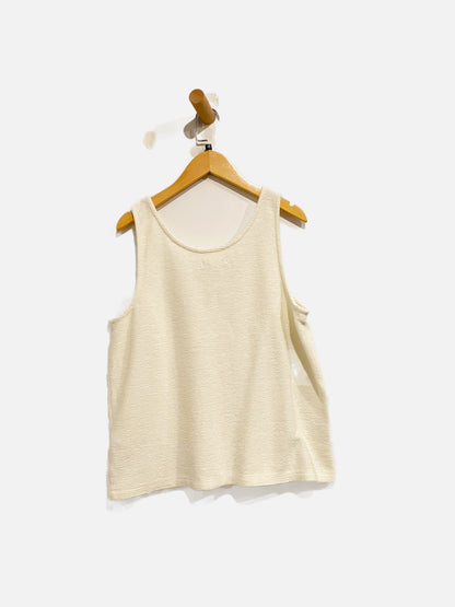 Madewell Ottoman Jacquard Button-Front Tank - Medium