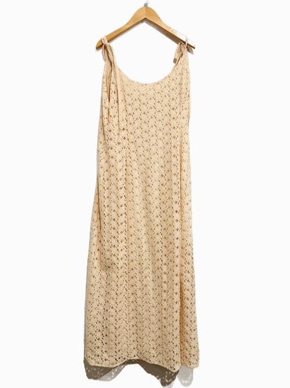 Saltwater Luxe Cheryl Midi Dress in Cream - Large