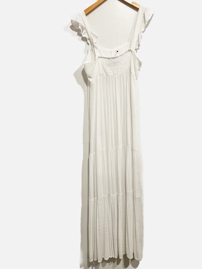 BB Dakota White Ready or Yacht Midi Dress - Medium