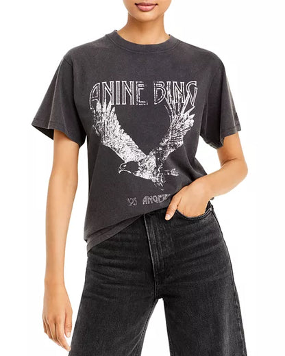 Anine Bing Lili Tee in Gray - XS