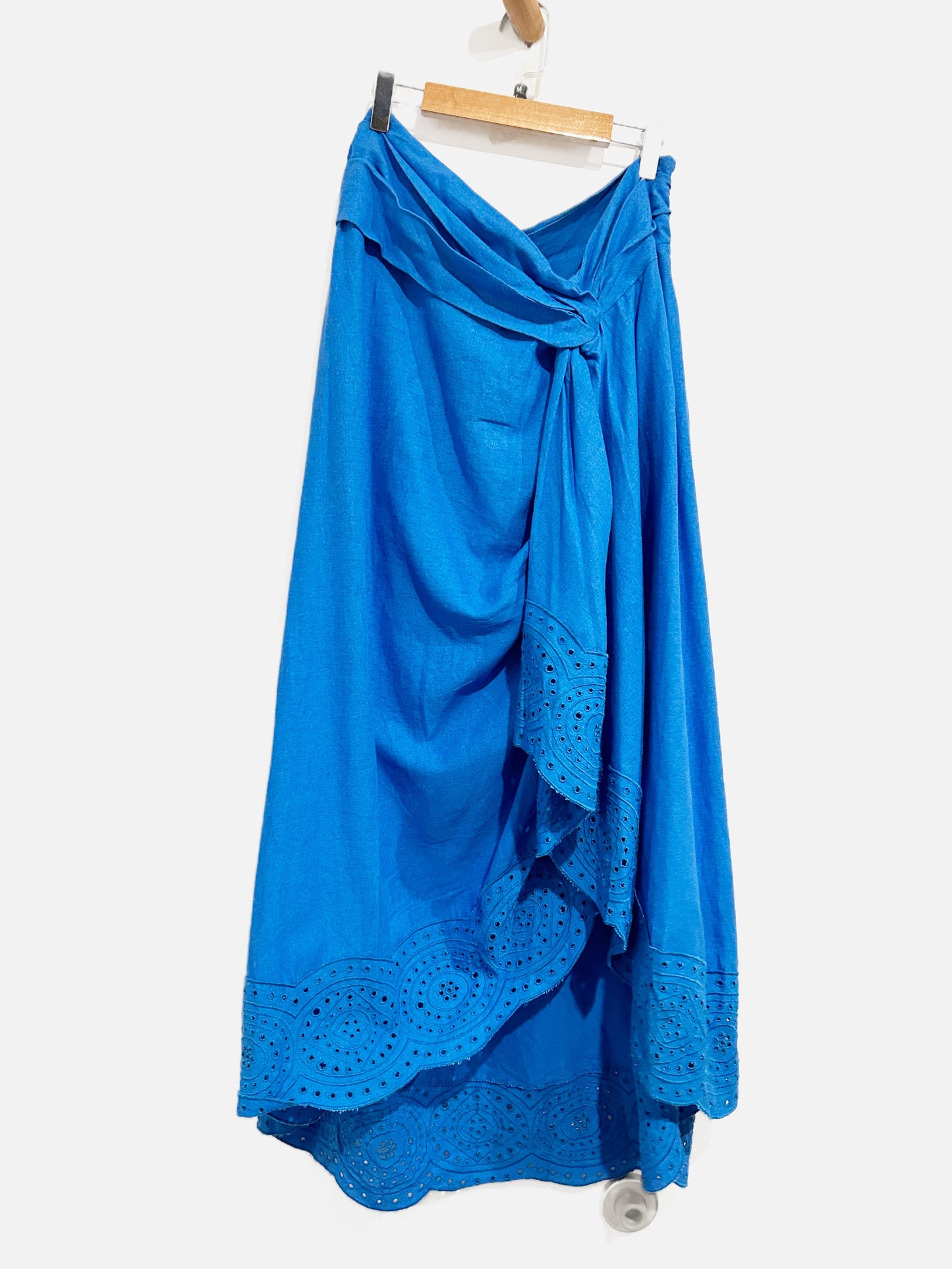 Jason Wu Blue Eyelet Maxi Skirt Set - 10