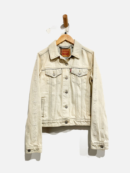 Levi’s Light wash Embroidered Denim Jacket - Small