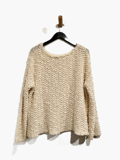 Free People Everlasting Pullover in Cream - Small