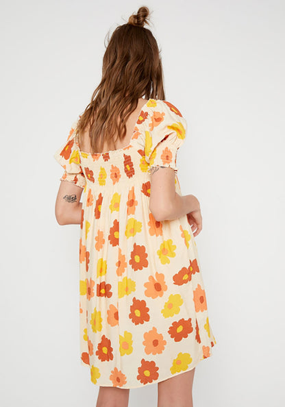 Wild Pony Cream Floral Mini Dress - Medium