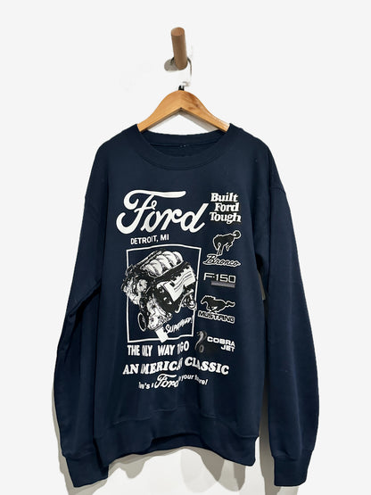 Ford Navy Graphic Sweatshirt - Small