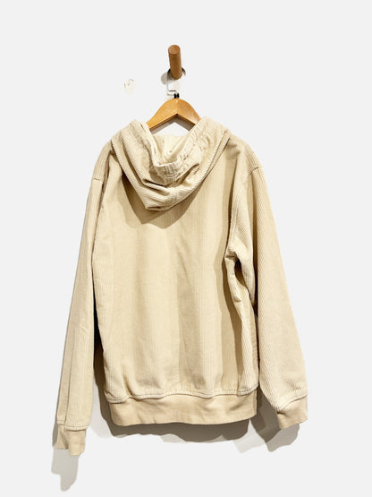 Dickies Mens’ Cream Corduroy Hoodie - Small