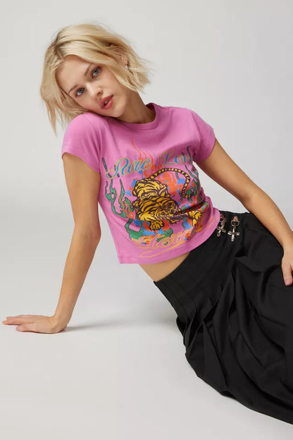 Urban Outfitters Pink Tiger Tee - Medium