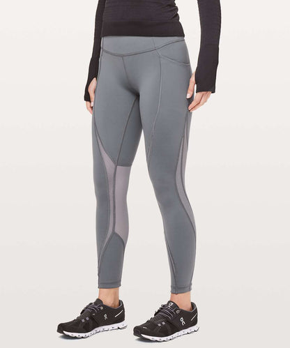Lululemon Run Smoothly 7/8 Tight in Titanium - 2