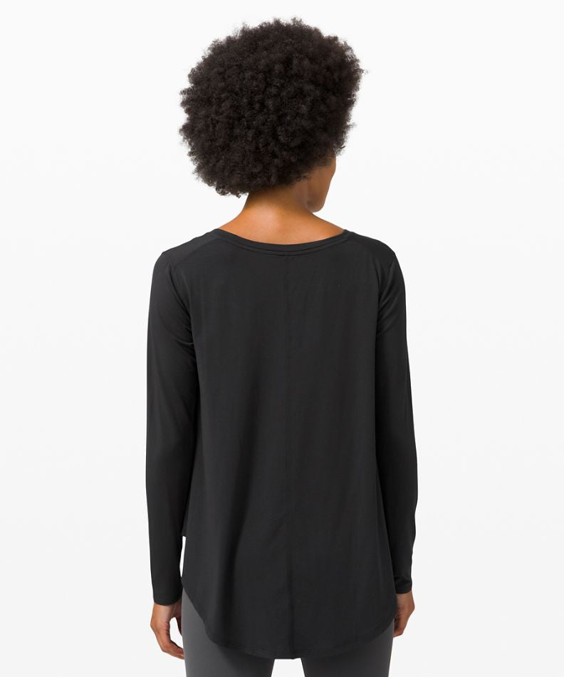 Lululemon Up For Downtime Long Sleeve in Black - 4