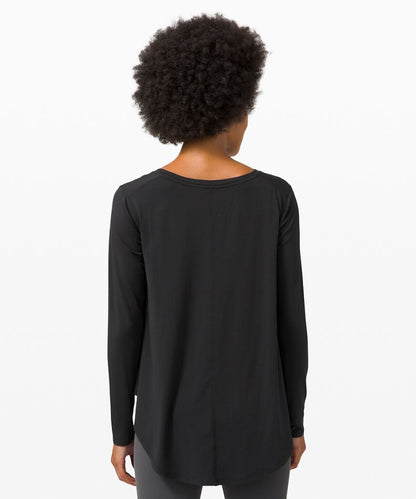 Lululemon Up For Downtime Long Sleeve in Black - 4