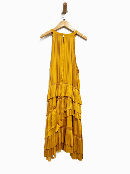 Current Air Yellow Ruffle Mini Dress - Large