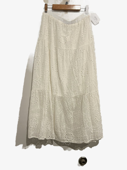 Jasmine White Eyelet Skirt Set - L/XL
