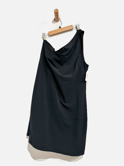 Abercrombie & Fitch The Traveler One Shoulder Athletic Mini Skort Dress in Black - Large