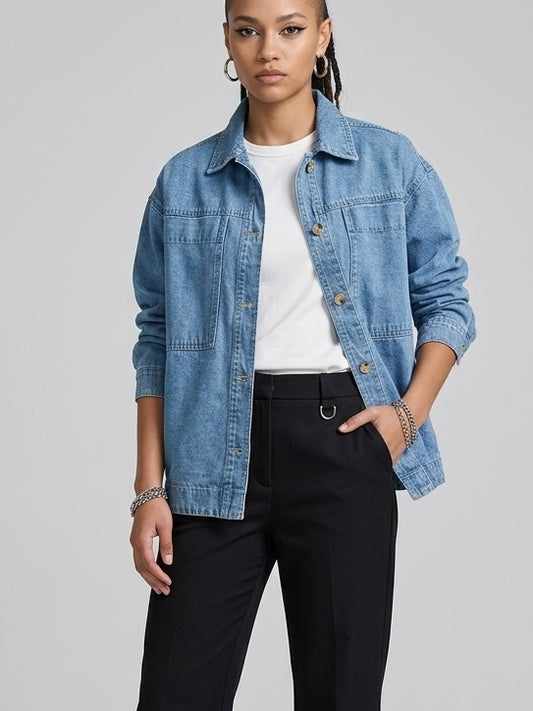Laffaire NWT Denim Shacket - XS