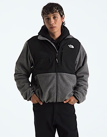 The North Face Men’s Grey Hooded Fleece Jacket - Small