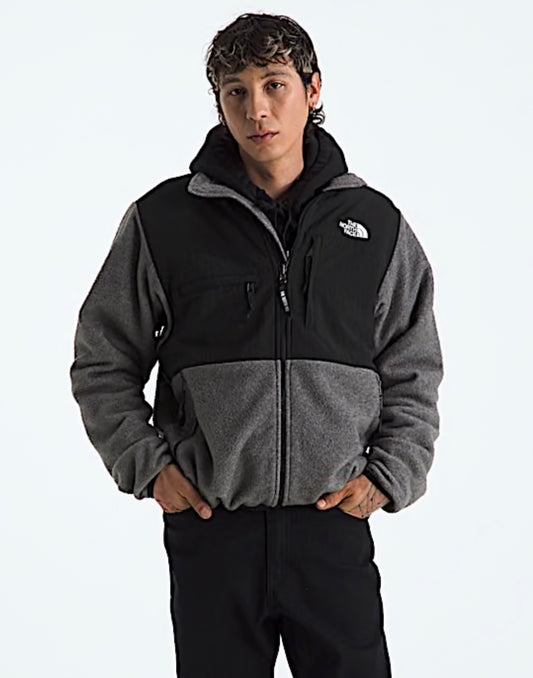 The North Face Men’s Grey Hooded Fleece Jacket - Small