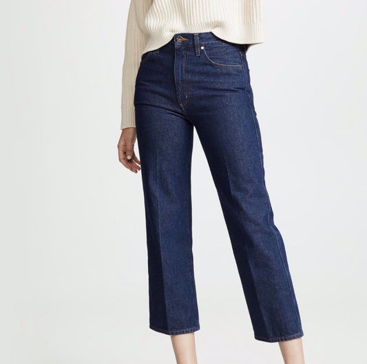 Goldsign The Cropped A Jeans in Burns Medium Blue - 25