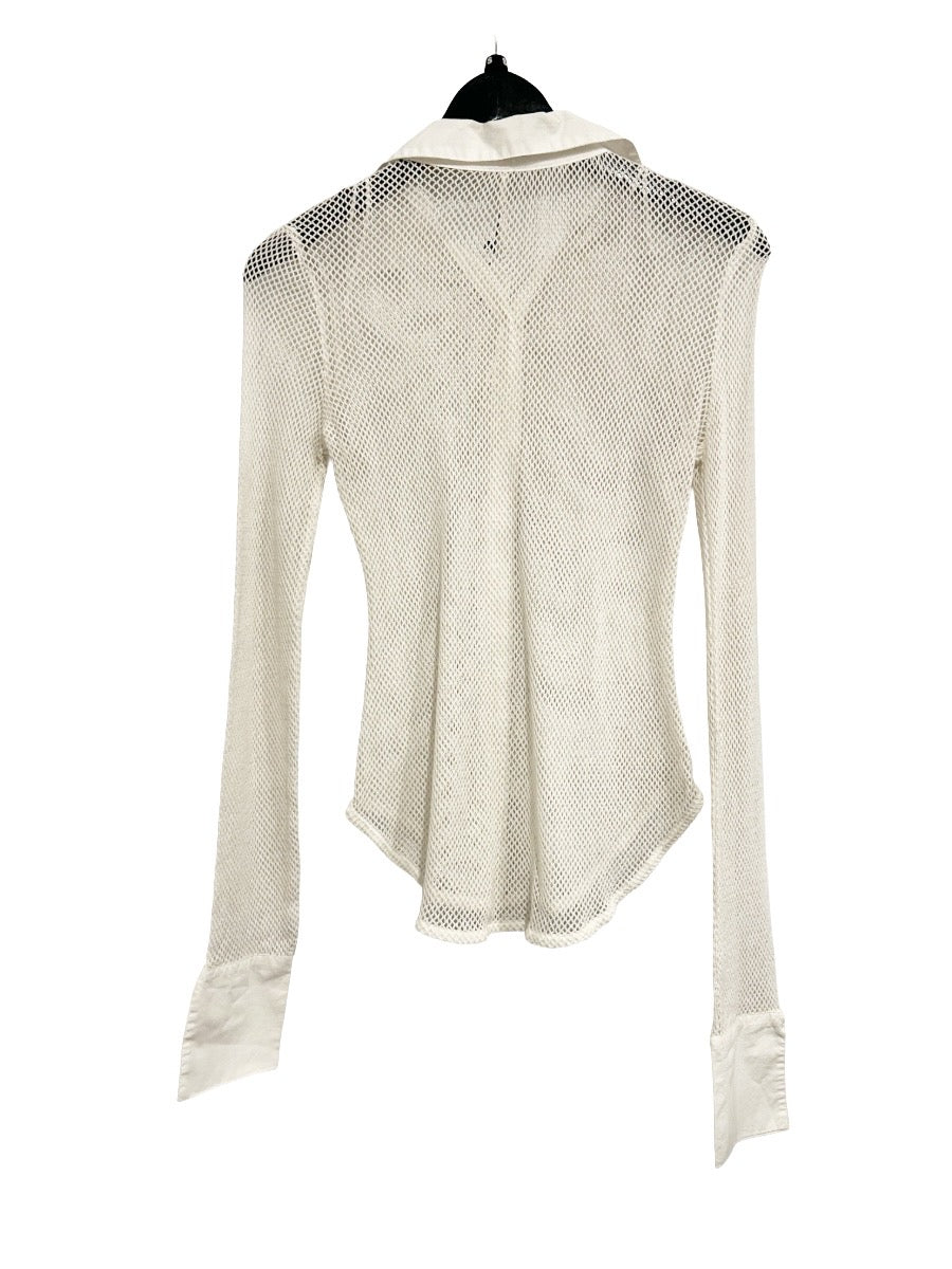 Free People Siggi Button Down Shirt in Optic White - Small