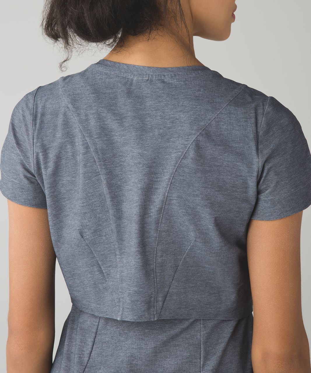 Lululemon &go Endeavor Dress in Heathered Texture Printed Grey - 6