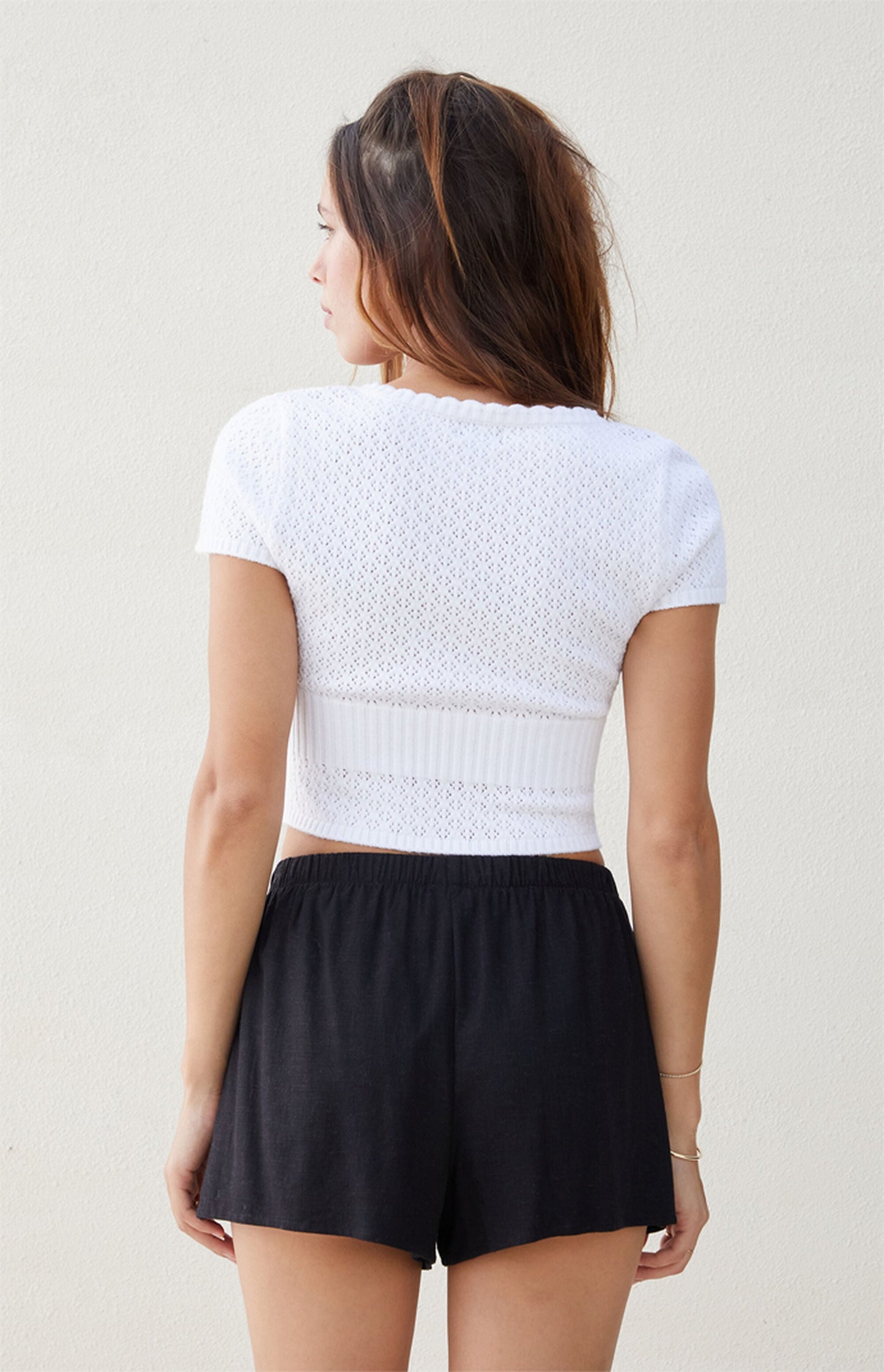 Pacsun Evelyn Sweater T-Shirt in White - Medium