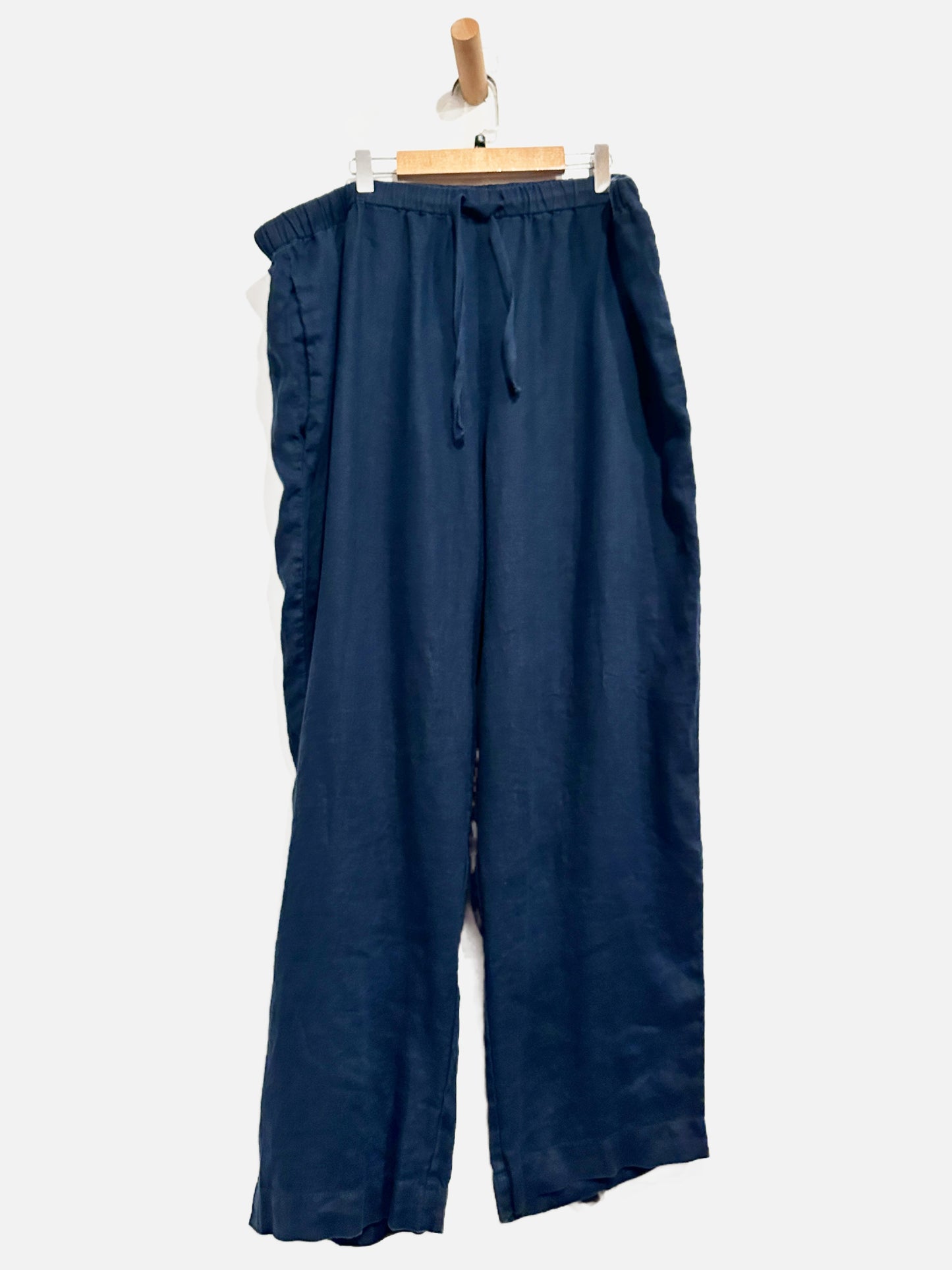 Quince Navy Linen Pants - XL