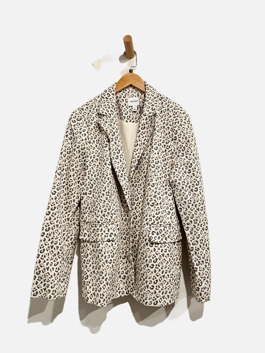 Nine West Leopard Print Blazer - 12