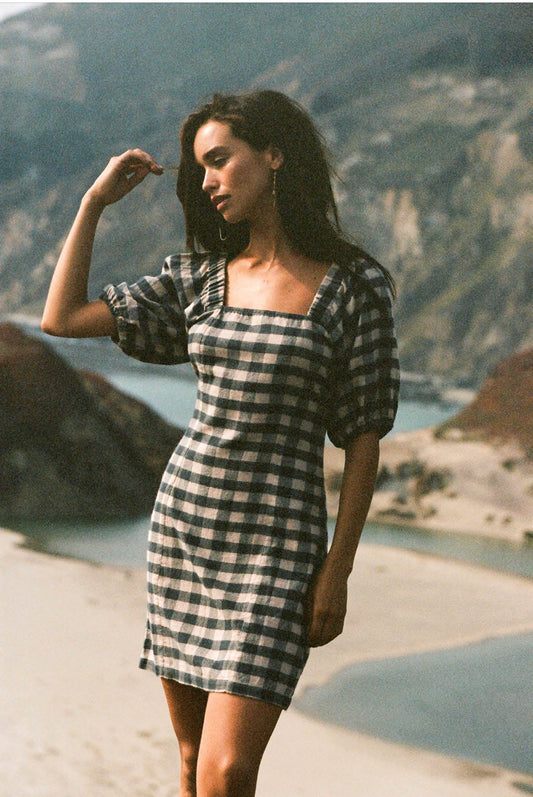 O’Neill Green Flannel Mini Dres - XS