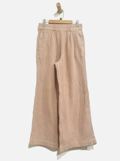 Madewell The Untailored Wide-Leg Crop Pant in Warm Thistle - XS