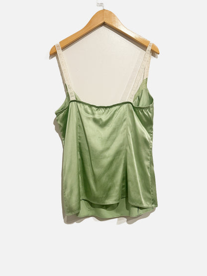 Elie Tahari Y2K Green Silk Camisole - Small
