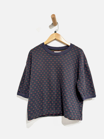 Madewell Navy Cherry T-Shirt - Small